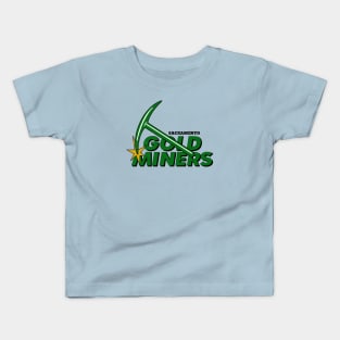 Defunct Sacramento Gold Miners Football 1993 Kids T-Shirt